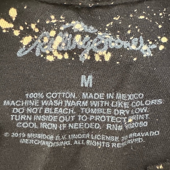 The Rolling Stones Retro Deconstructed Bleached Short Sleeve Tee T Shirt medium - Picture 8 of 12